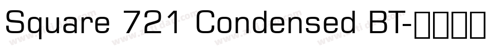 Square 721 Condensed BT字体转换